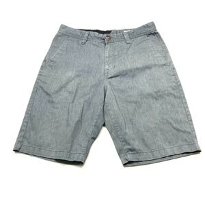 Volcom Chino Frickin Shorts Mens 30 Gray Cotton Relaxed Fit Classic Zip Fly
